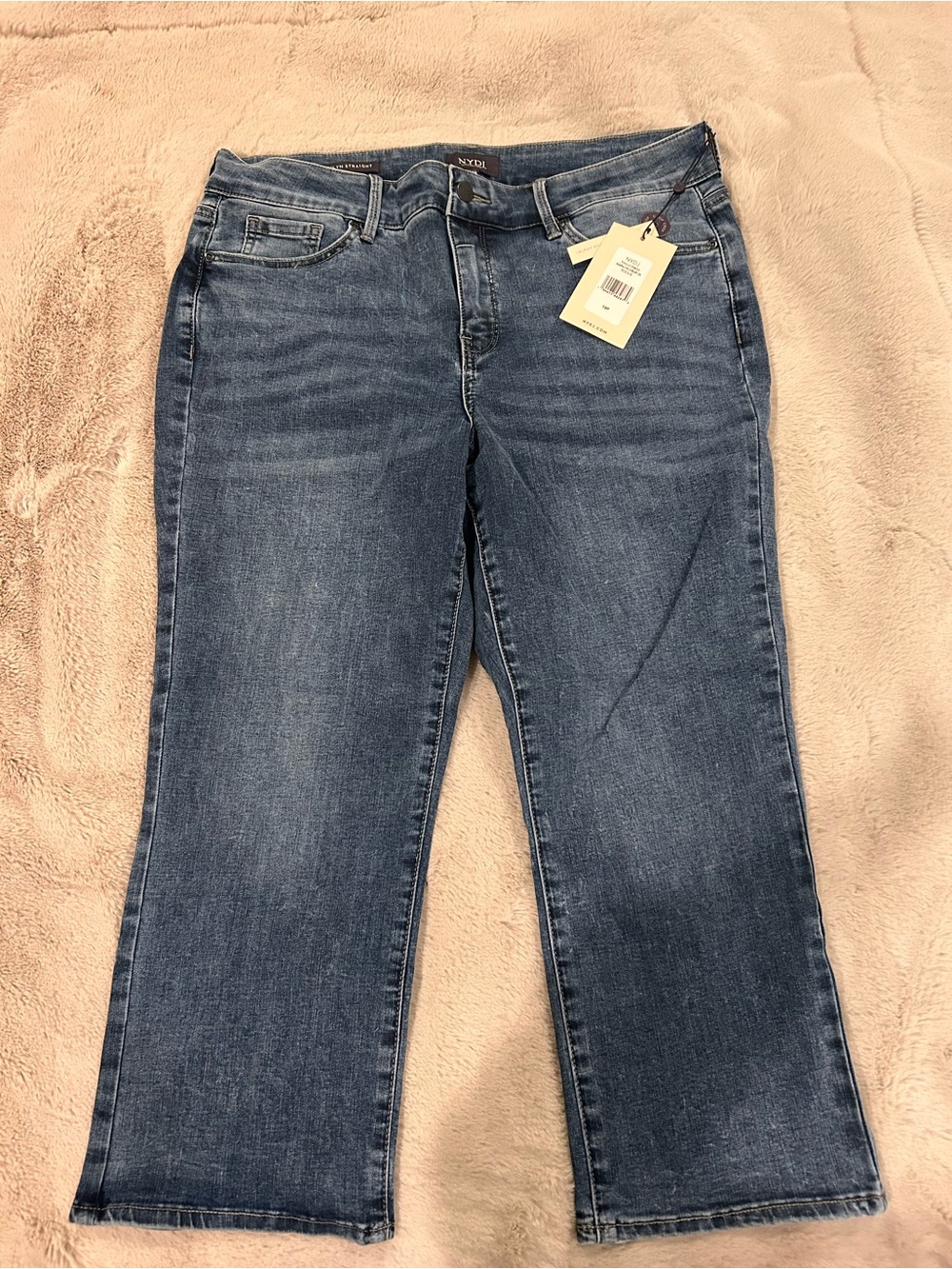 NYDJ Women's Marilyn Crop 23 Jeans in Medium Blue Wash - NWT